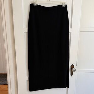 St. John Classic Black Long Skirt
